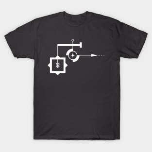 Geometric Tooniefied Design 1 (Dark) T-Shirt